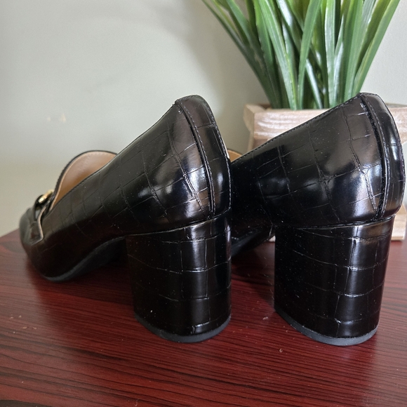 Liz Claiborne heels sz 7M Black - Picture 4 of 5